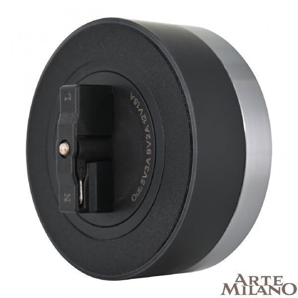 Трековая розетка Arte Milano Am-track-sockets 380066TS LED/USB-Type-C Grey