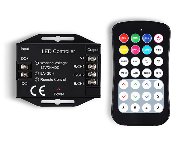Контроллер для светодиодных лент RGB с радио пультом Ambrella LED Strip GS11351