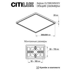 Светильник потолочный Citilux Бейсик CL738K240V