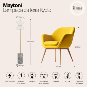 Торшер Maytoni Kyoto MOD178FL-L11G3K