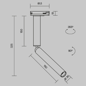 Трековый светильник Maytoni Focus T TR142-1-6W3K-W