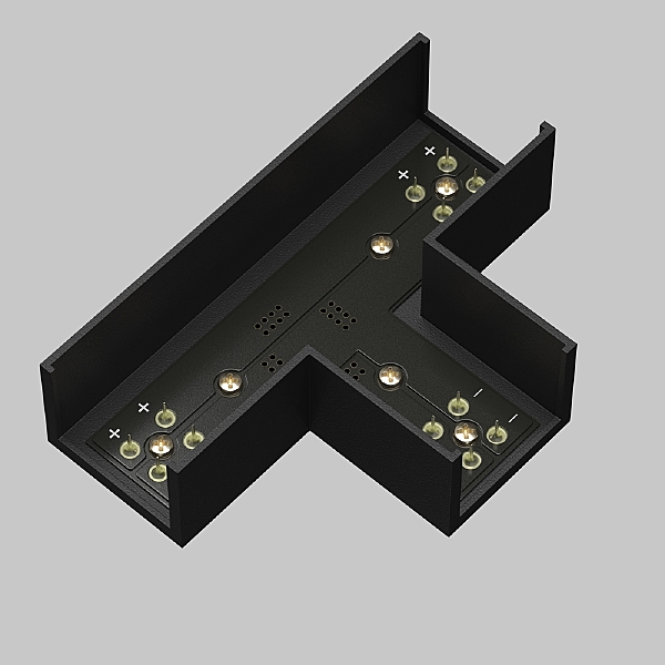 Коннектор питания угловой Maytoni Accessories for tracks Elasity TRA160CL-11B
