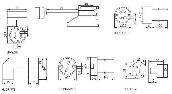 Патрон Kanlux Hldr-R7S 405