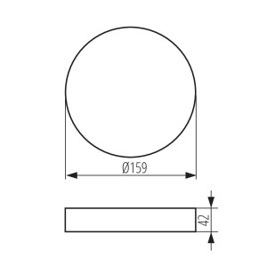 Корпус накладной для светильника AREL FRAME DO 14W W Kanlux Arel 33651