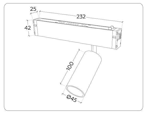 Трековый светильник Ambrella Magnetic 220V GL1212