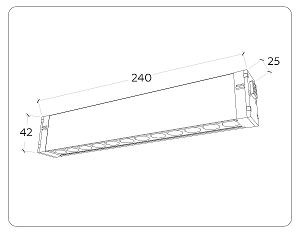 Трековый светильник Ambrella Magnetic 220V GL1302