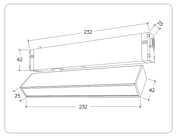 Трековый светильник Ambrella Magnetic 220V GL1322