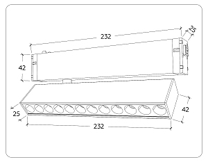 Трековый светильник Ambrella Magnetic 220V GL1341