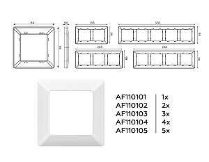 Рамка Ambrella Volt Line AF110101