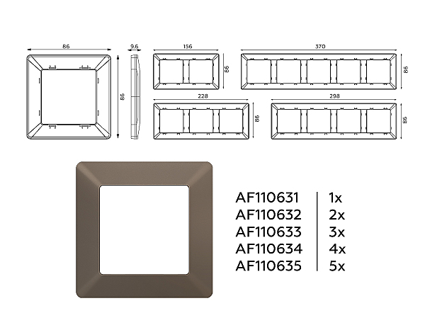 Рамка Ambrella Volt Line AF110631